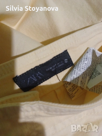 жълти дънки Zara , снимка 4 - Дънки - 53993975