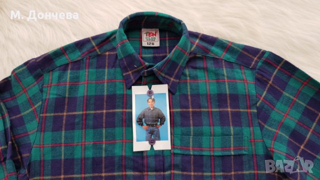 Детска карирана риза 8-9 години - НОВА, снимка 3 - Детски ризи - 34960320