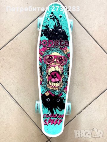 Скейтборд - пениборд с принт , снимка 3 - Скейтборд, ховърборд, уейвборд - 29499468