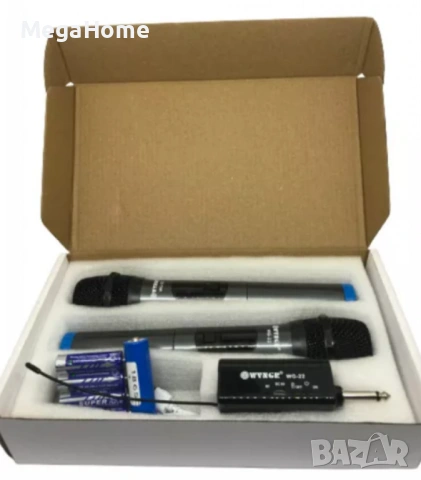 Комплект 2 бр. универсални динамични безжични микрофони WG-22, снимка 7 - Микрофони - 53147282