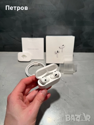 100% оригинални Apple Airpods Pro 2 Type C, снимка 7 - Bluetooth слушалки - 52632647