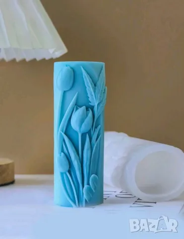 Молд два вида цветя - за свещи , снимка 3 - Форми - 48034548