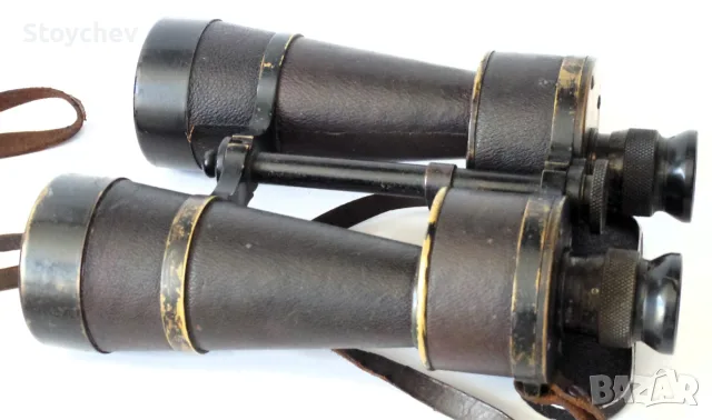 Исторически бинокъл E.Leitz D.F. 10x50 Dienstglas 1917г., снимка 5 - Антикварни и старинни предмети - 55808300