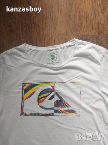 quiksilver organic cotton - страхотна мъжка тениска, снимка 2 - Тениски - 36805414