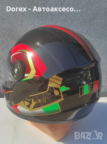 Каска с визьор за мотор, скутер, ATV - 5163, снимка 5 - Аксесоари и консумативи - 54139847