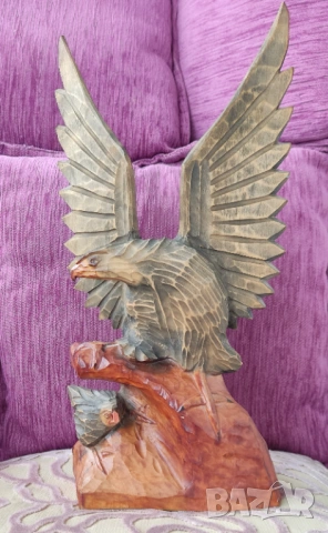 Дървени фигурки, статуетка деца на люлка, мъж, орел, снимка 10 - Статуетки - 53922754