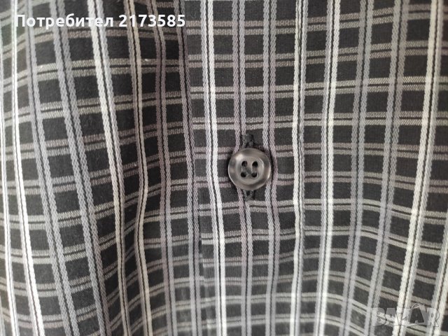Продавам НОВА мъжка риза на каре с дълъг ръкав , снимка 6 - Ризи - 42897678