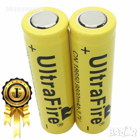 2 бр. 3.7V 18650 9800 mAh литиево-йонна акумулаторна батерия за LED фенерче челник лазер електронни , снимка 11 - Батерии, зарядни - 38251304