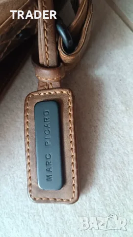 Shoulder Bag Marc Picard чанта през рамо естествена кожа, снимка 15 - Чанти - 12904354