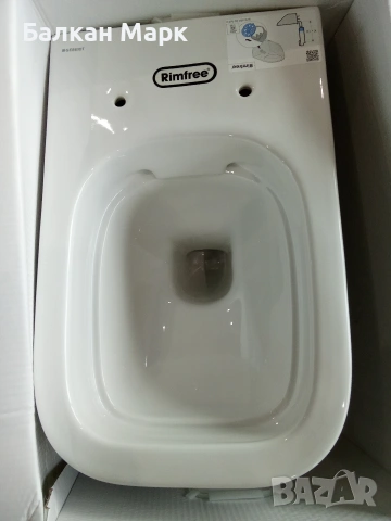 Конзолна тоалетна чиния Geberit Renova Plan Rimfree , снимка 3 - Други - 54088744