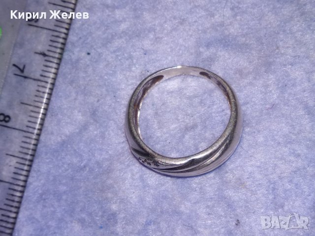 СКЪПОЦЕНЕН РЕТРО СРЕБЪРЕН ПРЪСТЕН ВИСОКА ПРОБА СРЕБРО ИНКРУСТИРАН сЮВЕЛИРНО ФАСЕТИРАНИ ЦИРКОНИ 34828, снимка 10 - Антикварни и старинни предмети - 40488082
