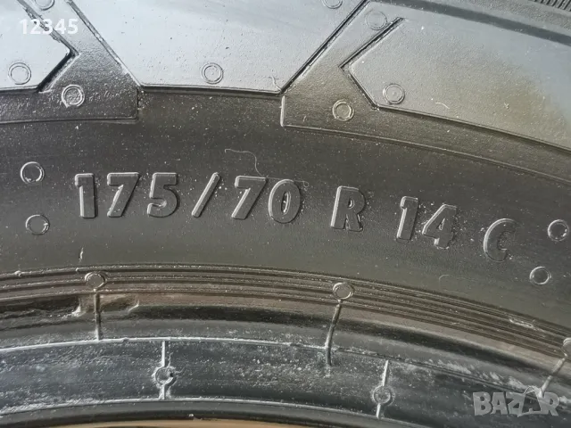 175/70R14C continental 8мм грайфер-№372, снимка 6 - Гуми и джанти - 48440113