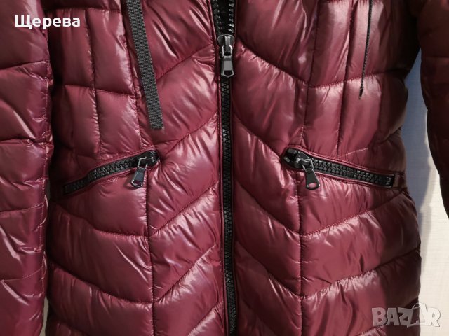 Дамско яке с качулка от естествен косъм, снимка 5 - Якета - 39508497