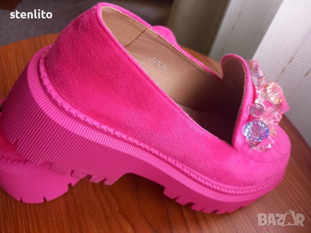 Нови дамски обувки цикламено розово, снимка 5 - Дамски елегантни обувки - 44302519