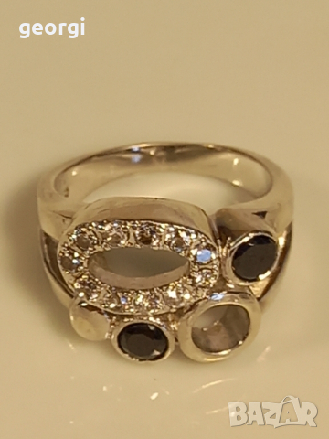 сребърен пръстен , снимка 1 - Пръстени - 44596061