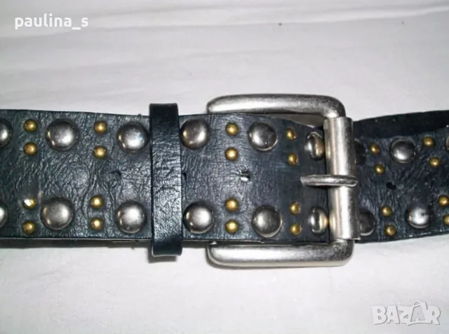 Три броя / Естествена кожа / Дизайнерски винтидж колан "Tiger", "Pieces" и "Levi's" , снимка 9 - Колани - 28132602