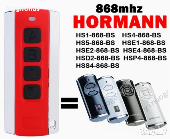 Съвместимо с дистанционно управление Hormann 868Mhz Bisecur HS1 BS, HSE1 BS, HSE2 BS, HS4 BS, снимка 9 - Друга електроника - 39867043