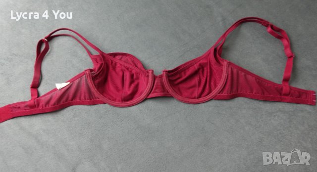 80В сутиен в бордо и двойни тюлени чашки, снимка 9 - Бельо - 40781754