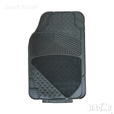 Стелки за кола, Гума + мокет, универсални, черни, 4бр, снимка 3 - Аксесоари и консумативи - 44190195