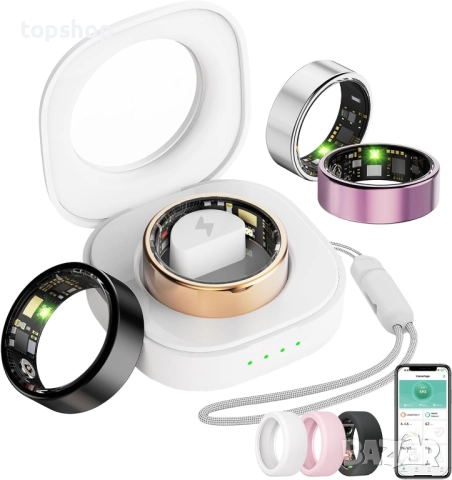 Нов проверен уъмен пръстен за жени и мъже, проследяващ здравето с пулс/кръвен кислород/кръвно ...