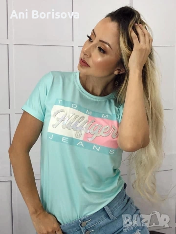 Дамски тениски Hugo Boss Tommy Hilfiger Calvin Klein The North Face нови модели, снимка 16 - Тениски - 54248904