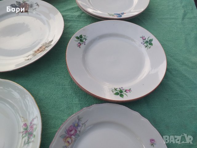 Български порцелан чинии,кана,купа, снимка 8 - Чинии - 34244475