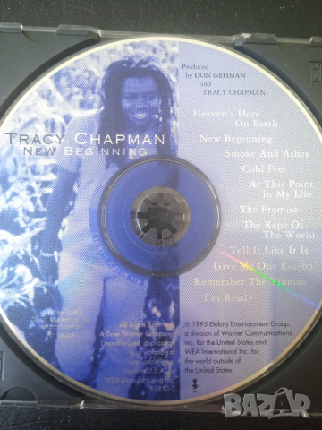 Tracy Chapman – New Beginning - оригинален диск Трейси Чапман, снимка 2 - CD дискове - 44747049