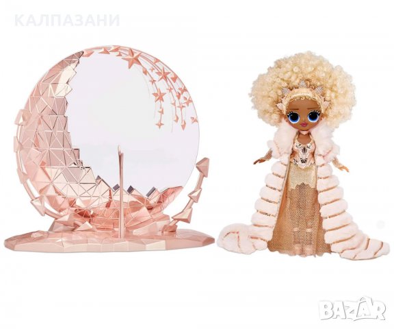 Кукла L.O.L. OMG - Holiday 2021 Колекционерска модна кукла NYE Queen със златни модни дрехи 576518, снимка 4 - Кукли - 34923993
