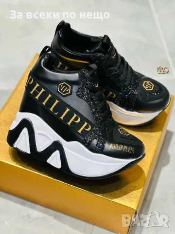Philipp Plein Дамски Маратонки На Платформа👟Дамски Спортни Обувки Филип Плейн Код D2009, снимка 10 - Маратонки - 49382777