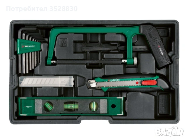 Метален куфар с акумулаторна отвертка PARKSIDE PWBM A1, с отвертка PAS D7, 1,5Ah, 4V, 92 части , снимка 2 - Други инструменти - 53148619
