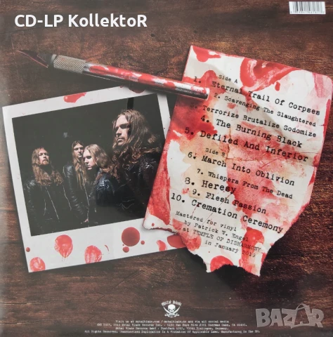 Нов Vinyl (Vomitory - Terrorize Brutalize Sodomize), снимка 2 - Грамофонни плочи - 51312444