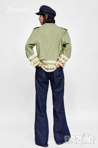 Парка Zara с ресни, снимка 5 - Якета - 31675263