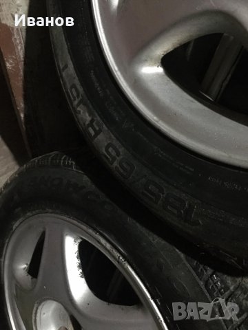 4 бр. Алуминиеви джанти с гуми за Opel 15-ки 5x100, снимка 6 - Гуми и джанти - 30924987