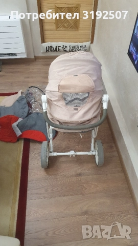 Бебешка количка с летен и зимен кош, снимка 2 - Детски колички - 51980093