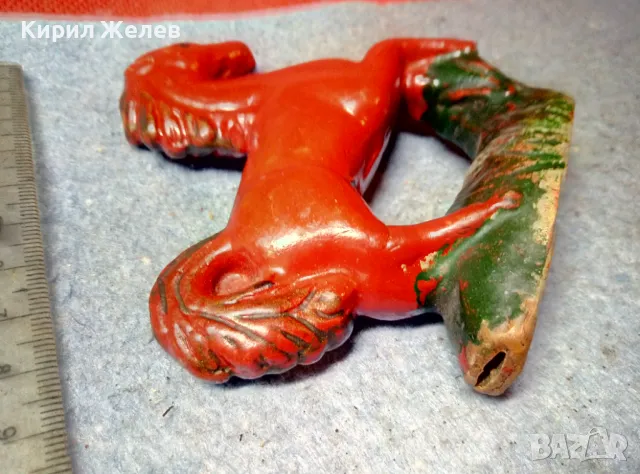 СТАРО ГЛИНЕНО КОНЧЕ ВИХРОГОНЧЕ ФИГУРКА ДЕТСКА ИГРАЧНА АРТ КЕРАМИКА РЪЧНО ОЦВЕТЕНА и ИЗРАБОТЕНА 47554, снимка 5 - Колекции - 47686433