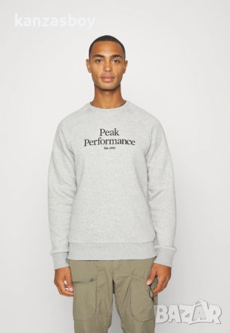 peak performance original crew - страхотна мъжка блуза, снимка 1 - Спортни дрехи, екипи - 42576117