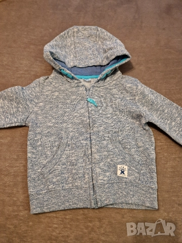 2-3г 98см суитчър, горницас качулка и цип, без следи от употреба 