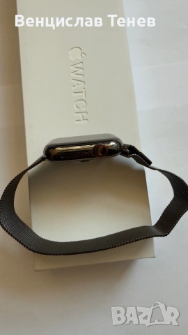 Apple Watch GPS + Cellular , цвят метално сиво, каишка метален графит с оригинална кутия, снимка 16 - Смарт часовници - 52672073