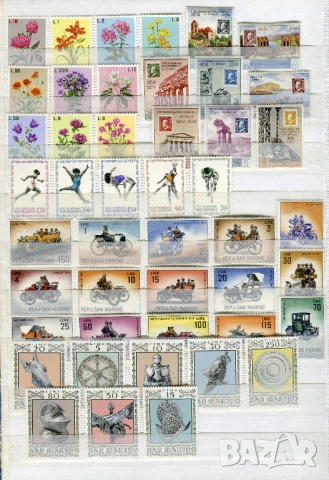 Албум SG A4 с 450 чисти марки (MNH) Сан Марино, Люксембург, Лихтенщайн, снимка 3 - Филателия - 52351916