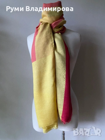 Голям шал Beck Sondergaard oт 50 %коприна и 50 % вълна, снимка 2 - Шалове - 54061942