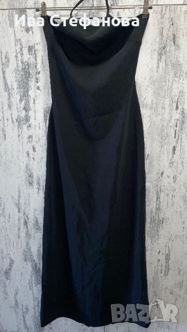 Красива елегантна дълга черна  официална парти коктейлна рокля , снимка 7 - Рокли - 40146325