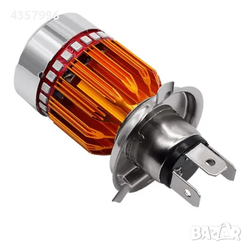  LED крушка за мотор H4 Голд боди, снимка 2 - Аксесоари и консумативи - 49153058
