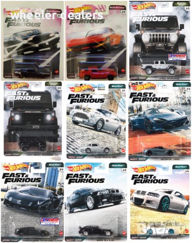 Метални колички Hot Wheels Fast & Furious, TEAM TRANSPOT, FAVORI, снимка 6 - Колекции - 29075797