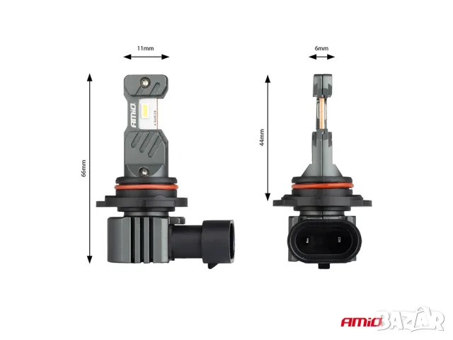 LED крушки AMiO Hybrid HB4 6000K 60W 12V CANBUS, снимка 3 - Аксесоари и консумативи - 55858936