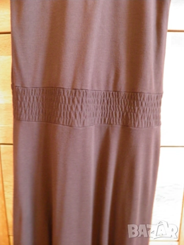 BANANA REPUBLIK кафява дълга рокля, снимка 4 - Рокли - 54339467