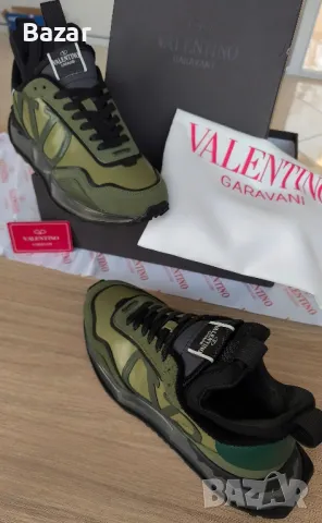 Valentino Размер 43 Номер 27.5см кожени оригинални Обувки Маратонки Снукърси Мъжки, снимка 4 - Маратонки - 49086425