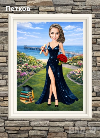 Дигитална карикатура - шарж по снимка - подарък за рожден ден, юбилей, сватба,бал или друг повод, снимка 6 - Картини - 53117250