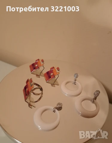 Комплект дамски сребърни бижута, снимка 5 - Обеци - 50410023