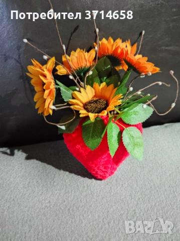 Плетени сърца за Свети Валентин или осми март , снимка 4 - Декорация за дома - 53275179