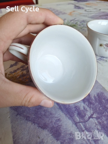 ✅БЪЛГАРСКИ ПОРЦЕЛАНОВИ ЧАШИ ЗА ЧАЙ❗, снимка 4 - Чаши - 52469554